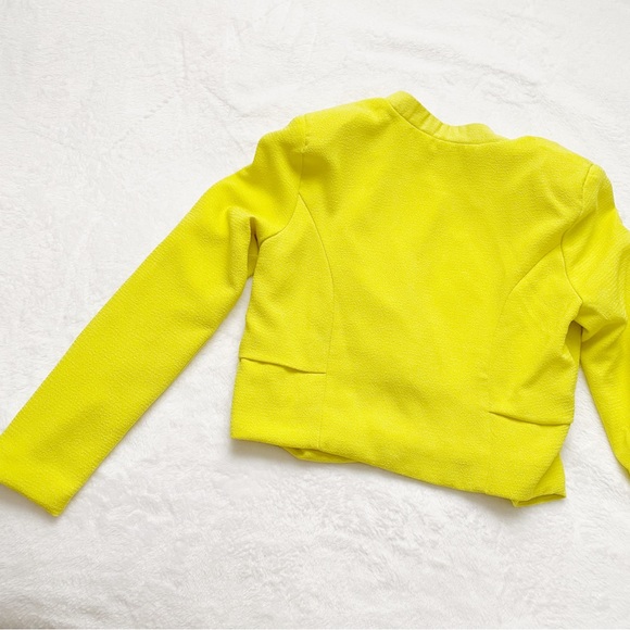 Neon Yellow Cropped Jacket - Picture 4 of 11